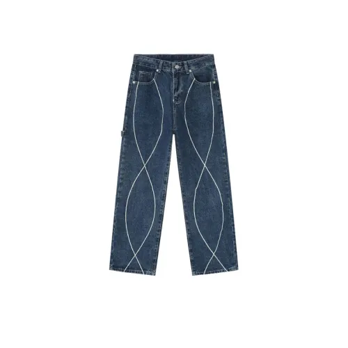 Straight Loose Line High Sense Niche Jeans