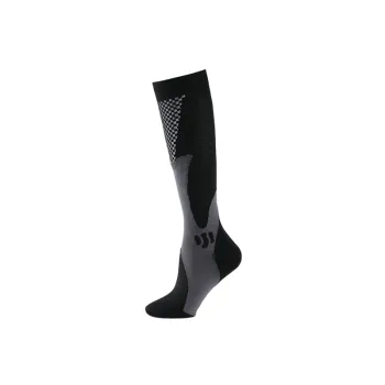 Sporty Simple Nylon Yarn Mid Calf Sock
