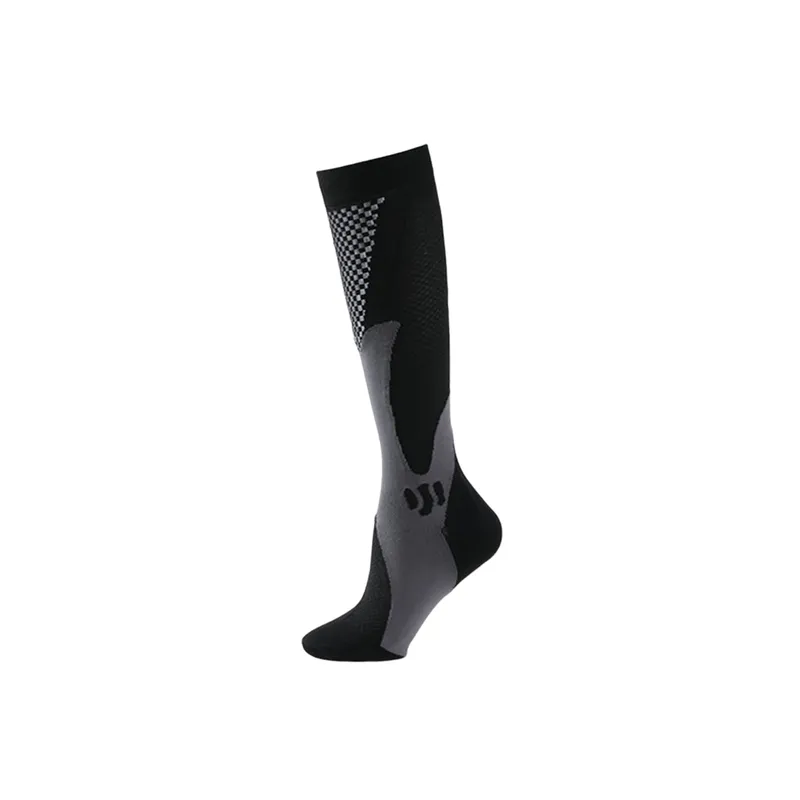 Sporty Simple Nylon Yarn Mid Calf Sock-3