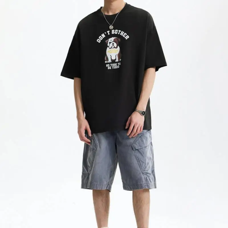 Street Loose 100% Cotton T Shirt-4