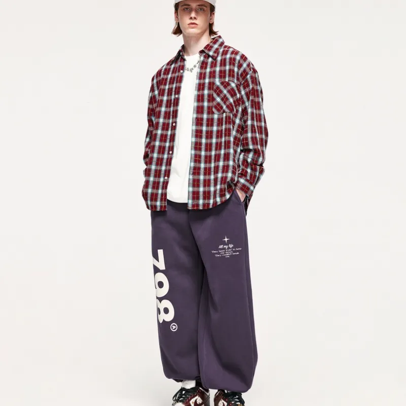 Street Loose Cotton Casual Pants-2
