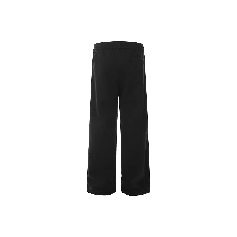 Sporty Loose Cotton Blended Fabric Casual Pants-1