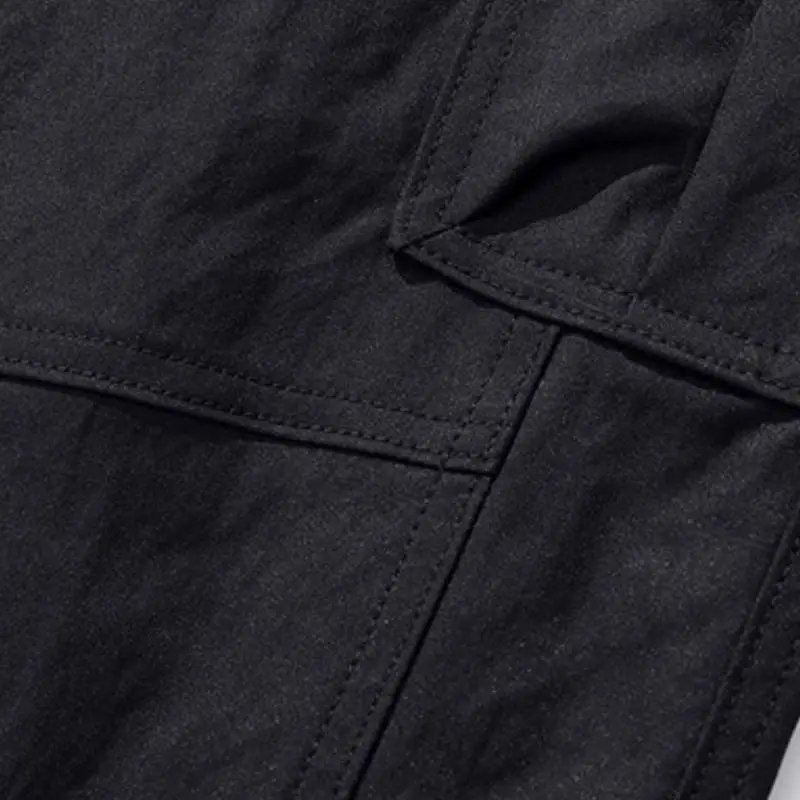 Funky Loose Blended Synthetic Fabrics Cargo Pants-7