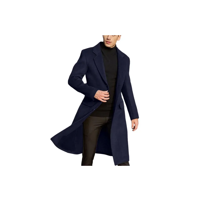 Fashionable Loose Woolen Fabric Coat-3