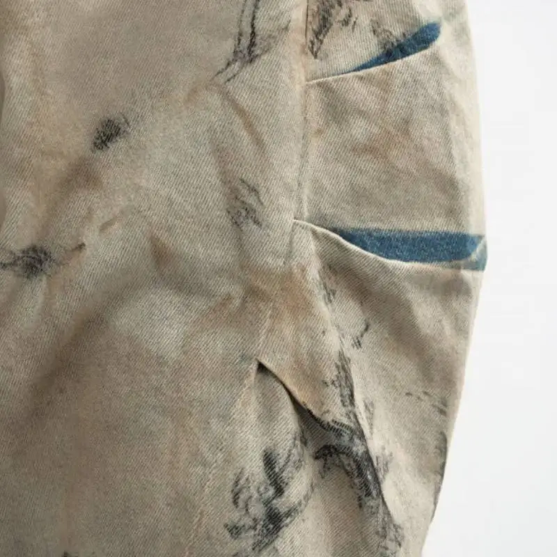 Retro Washed Straight Leg Jeans-4