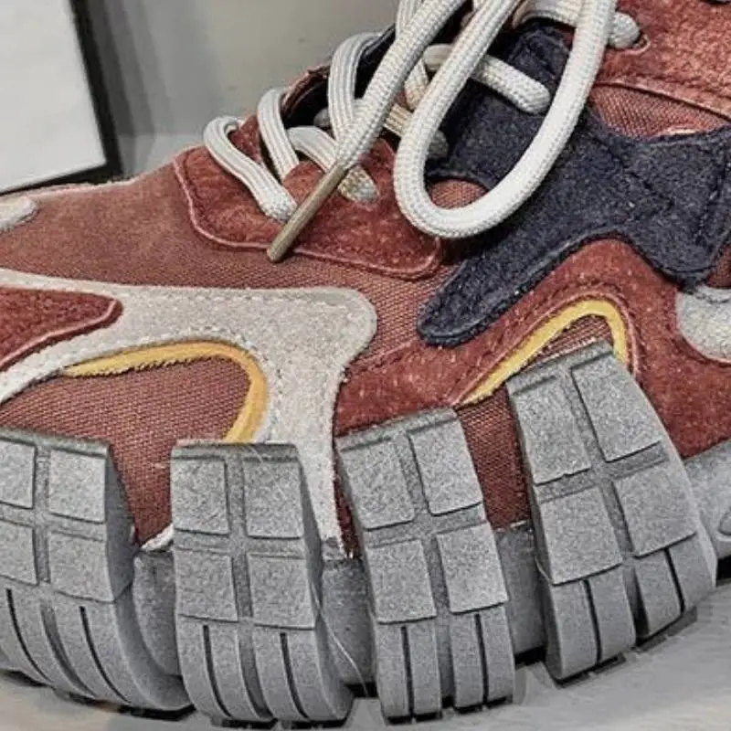 Retro Sporty Chunky Sneakers-4