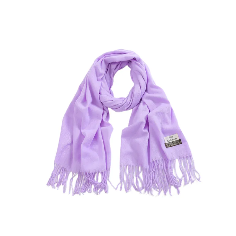 Casual Plain Knit Scarf-5