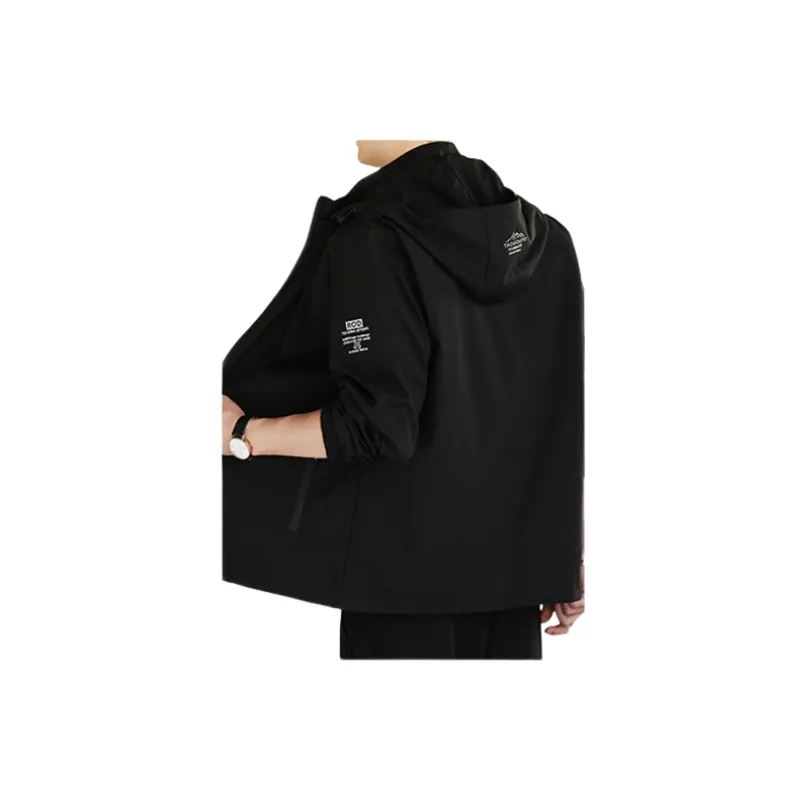 Loose Fashionable Blended Synthetic Fabrics Jacket-1