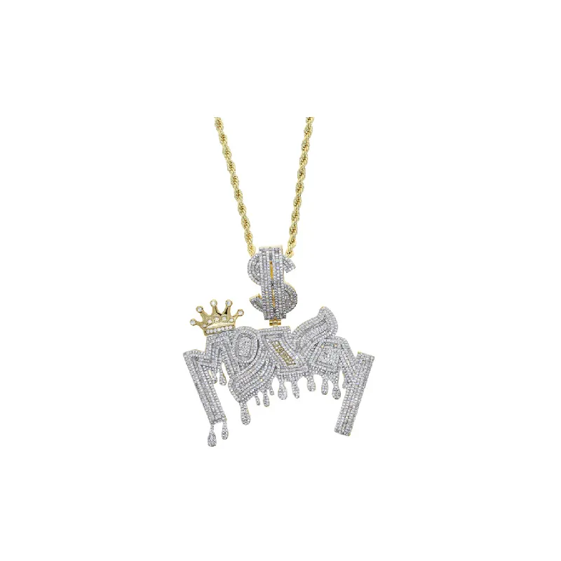 Hip-hop Letter Necklace-1