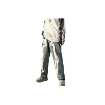 Hip Hop Straight Loose Graffiti Jeans
