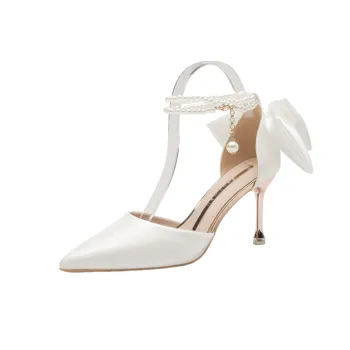 Elegant Pearls High Heels