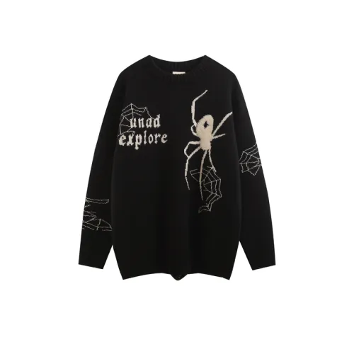 New Season Trendy Design Spider Print Sweater