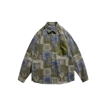 Cashew Flower Loose Ethnic Style Retro Long Sleeve Shirt