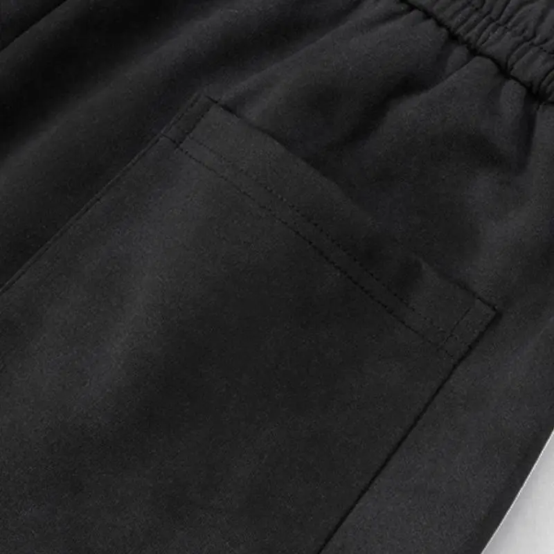 Sporty Loose Straight Leg Casual Pants-4