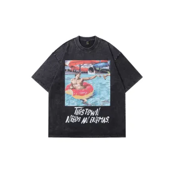 Retro Washed 100% Cotton T Shirt