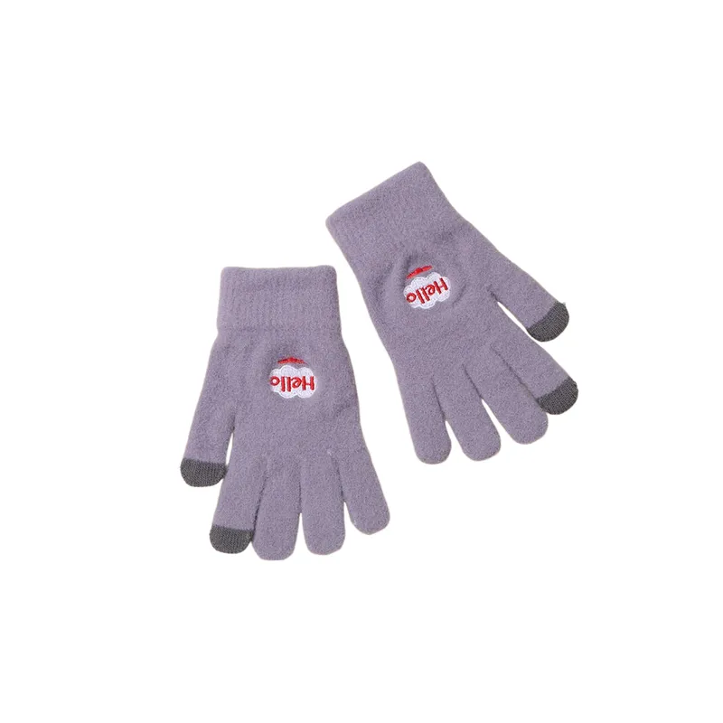 Casual Simple Knit Gloves-3