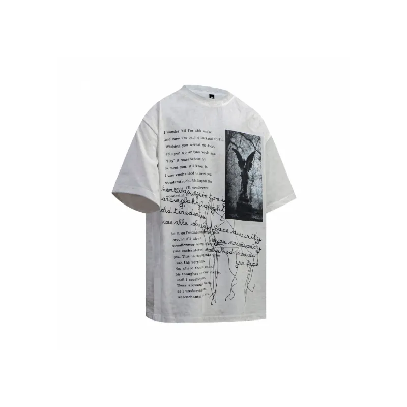 Street Tie Dye Combed Cotton T Shirt-1