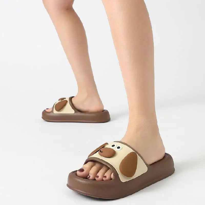 Cute Plain Flip Flops-1