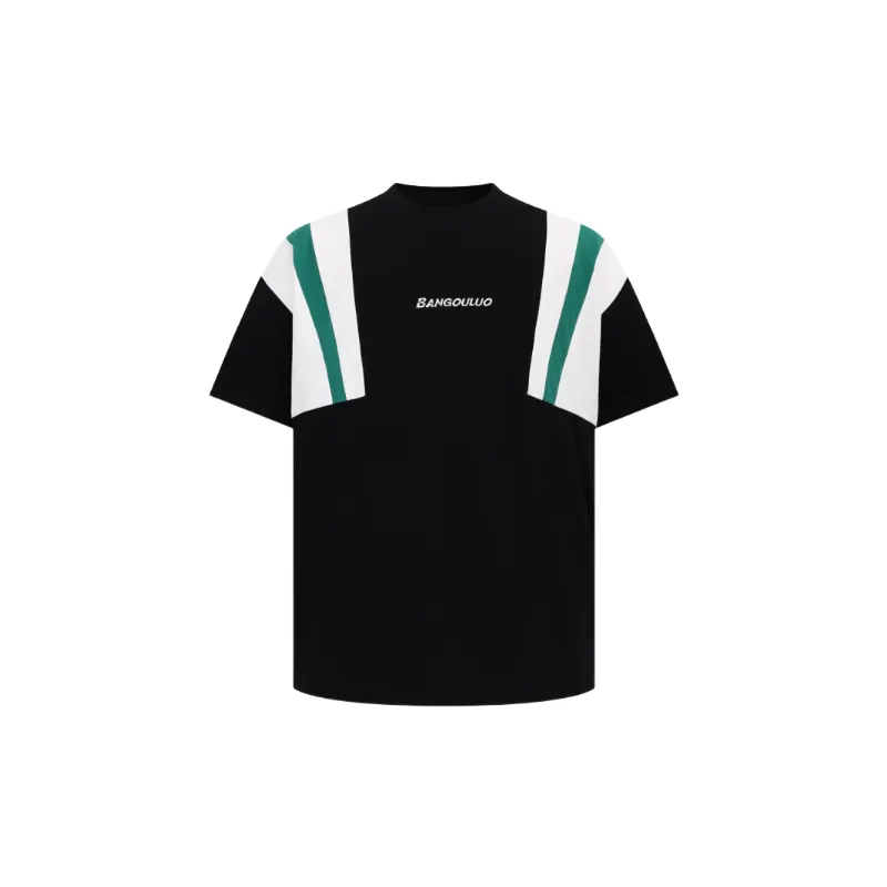 Street Loose Cotton Blended Fabric T Shirt-4