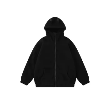 New Simple Solid Color Creative Ear Design Loose Hoodie