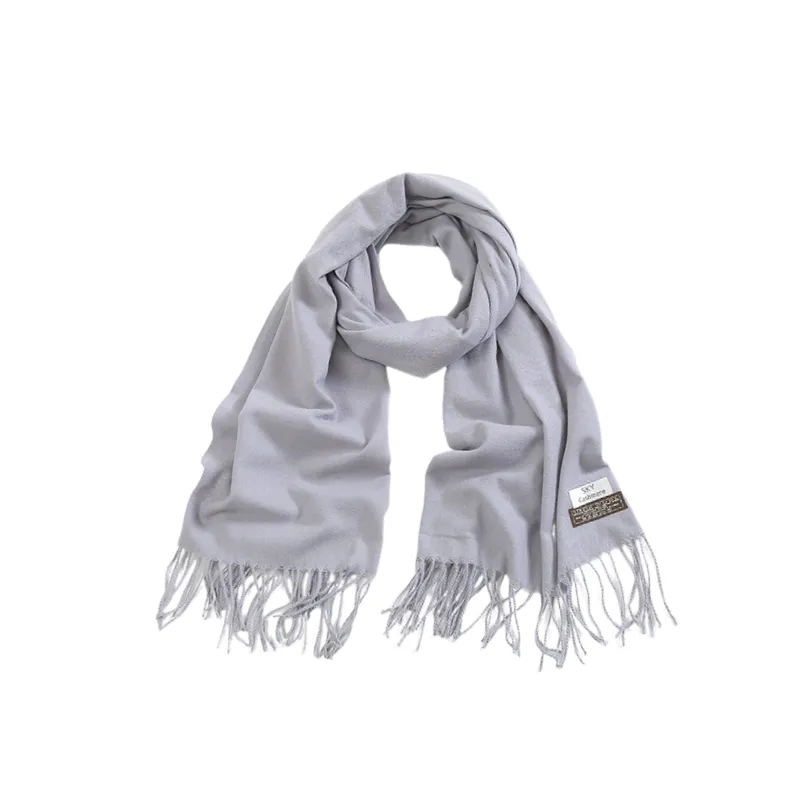 Casual Plain Knit Scarf-4