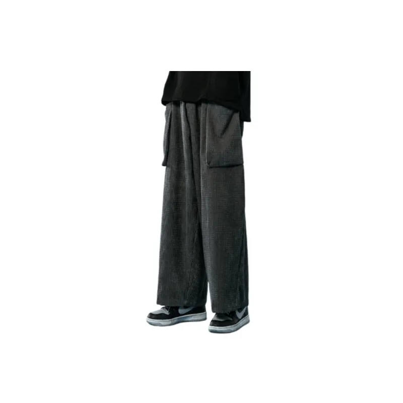Street Loose Corduroy Baggy Casual Pants-0