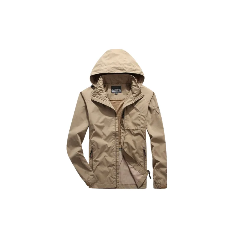 Simple Zipper Nylon Jacket-2