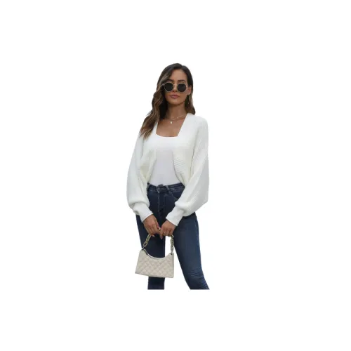 Casual Plain Acrylic Fibres Knitwear Women