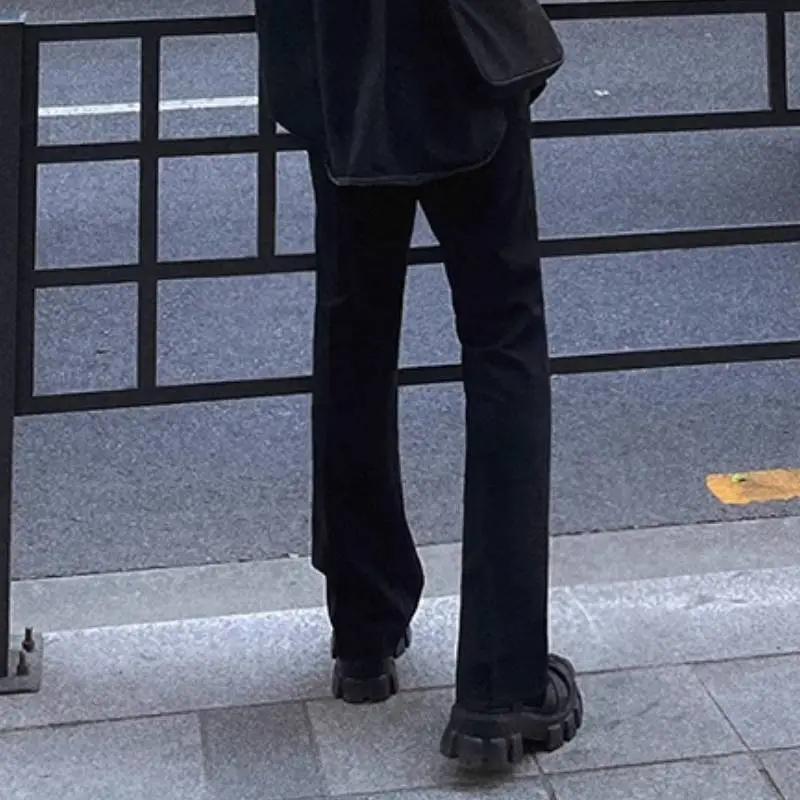 Casual Trendy Polyester Suit Trousers-3
