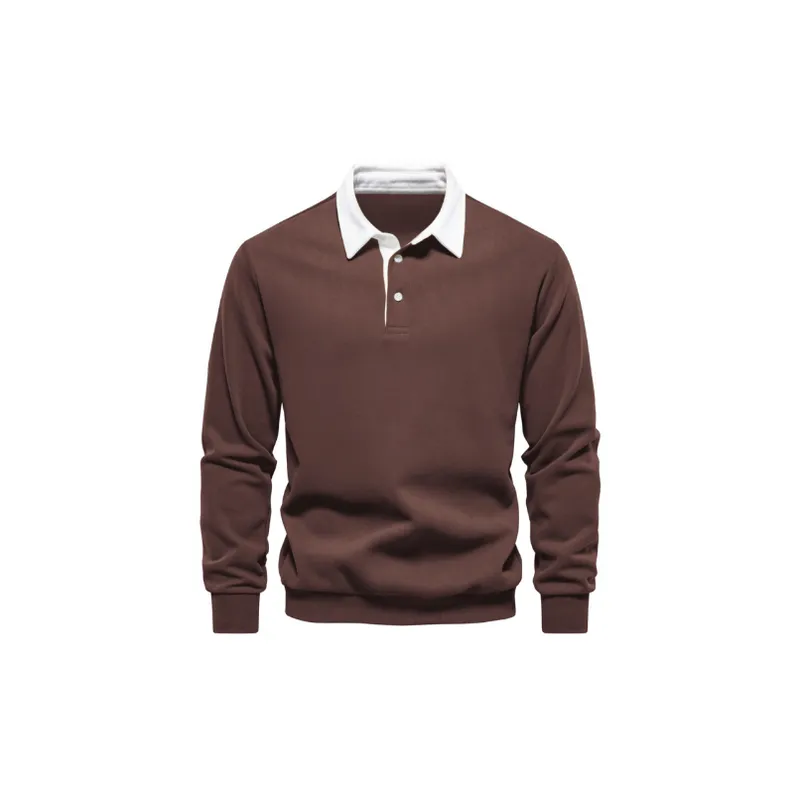 Casual Long Sleeve Polo-1