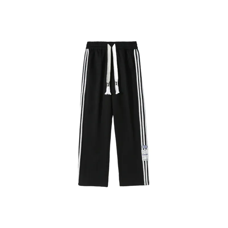 Loose Casual Brand Straight Pants-0