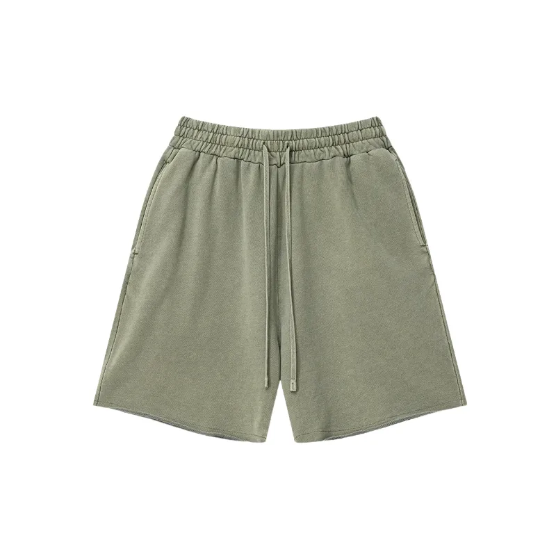 Fashionable Plain Cotton Casual Shorts-4