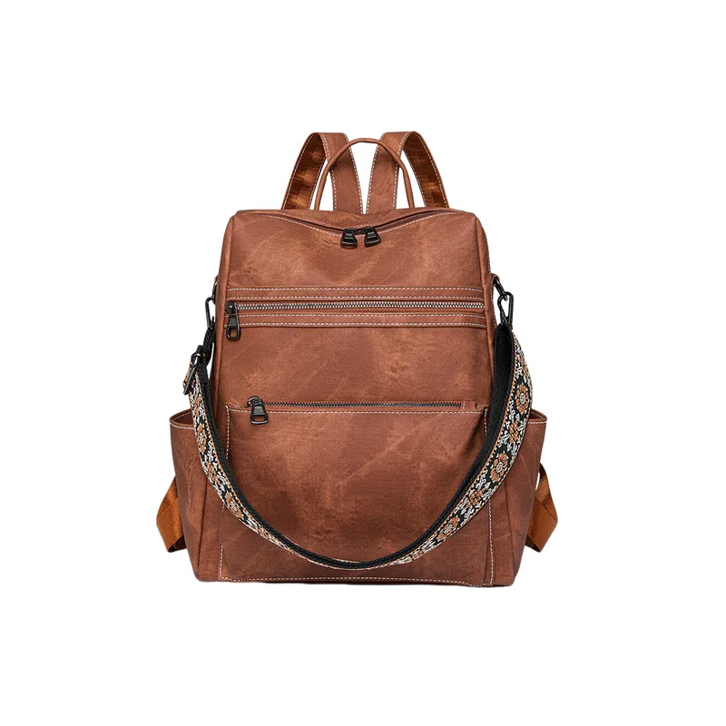 Casual Plain Backpack-4
