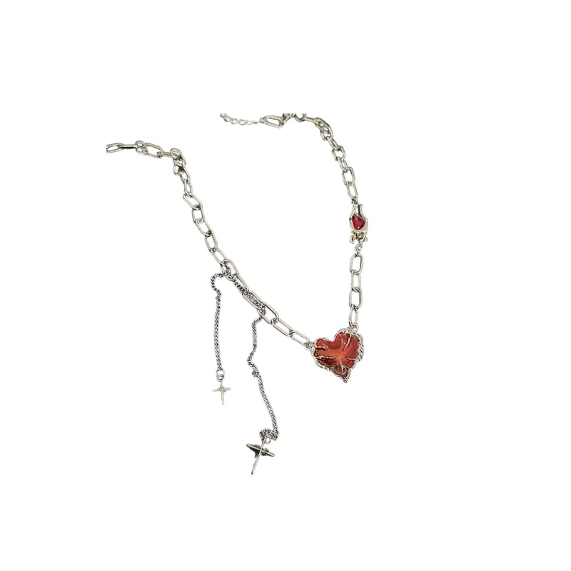 Versatile Hip Hop Heart Necklace Cubac-1