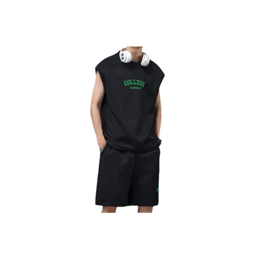 Casual Sleeveless Vest and Shorts Sports Two Piece Set
