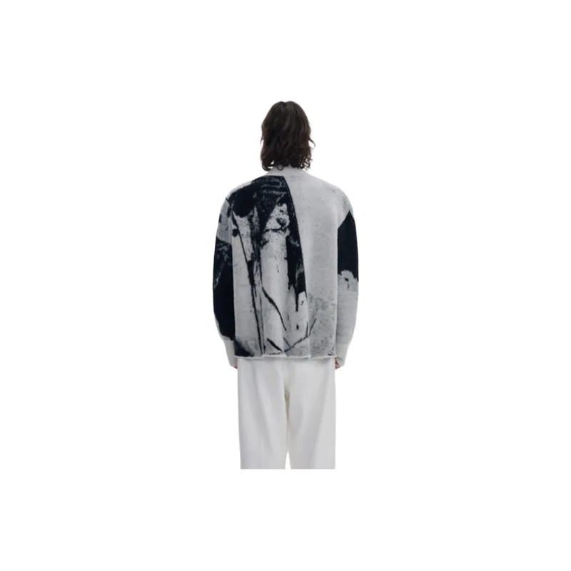 Advanced Sense Thorns Embroidered Gradient Sweater-3