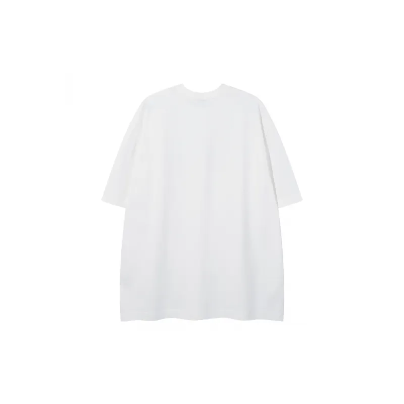 Casual Loose Combed Cotton T-Shirt-3