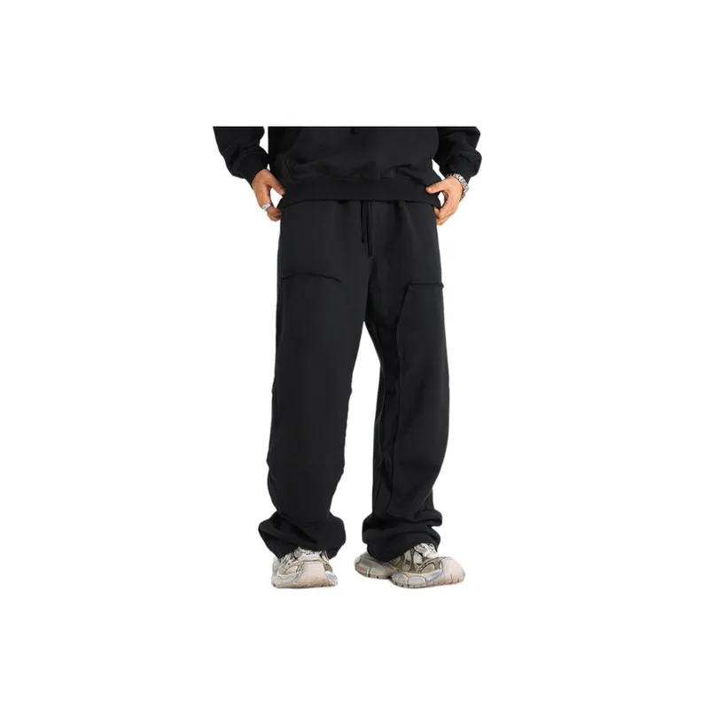 Loose Fashion Knit Sweatpants-8