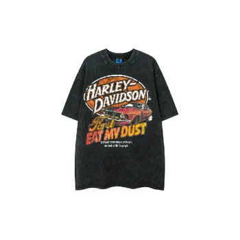 Cartoon Washed 100% Cotton T Shirt