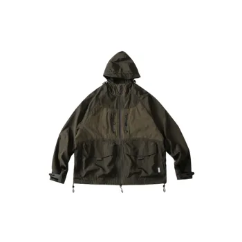 Multicolor Hooded Stitching Casual Jacket