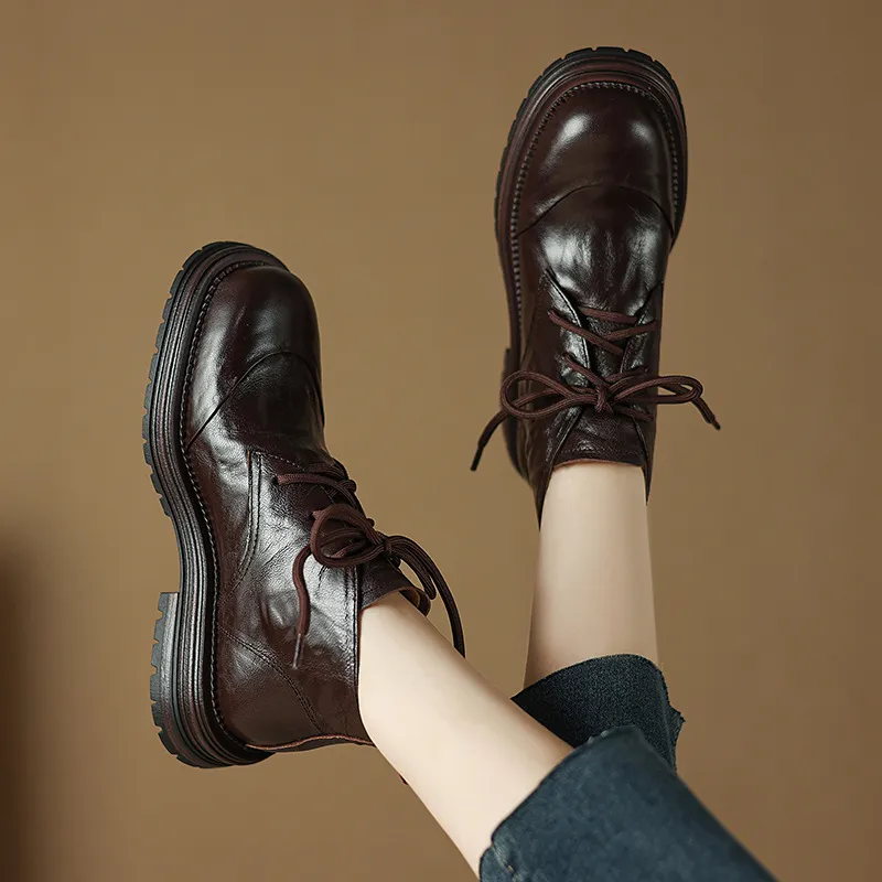 Casual Retro Ankle Boots-4
