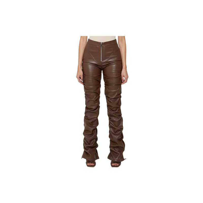 Fashion Casual Leather Pants-0