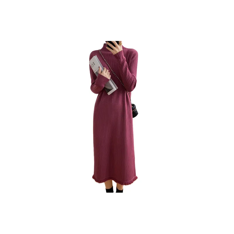 Plain Loose Dress Women-1