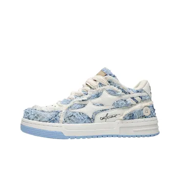 Niche Broken Denim Skateboard Shoes