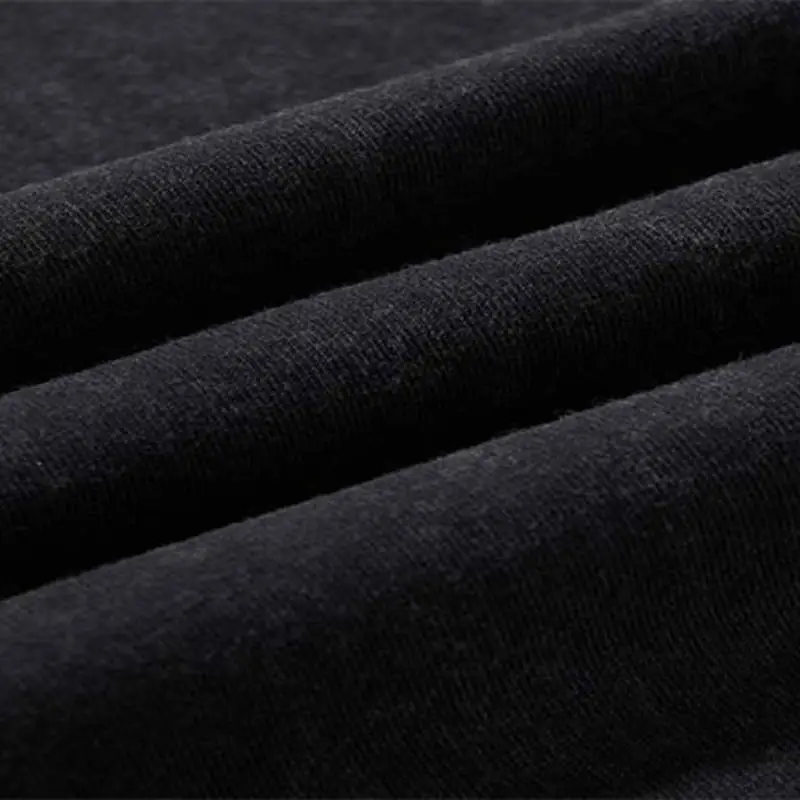 Simple Loose Cotton Blended Fabric T Shirt-2