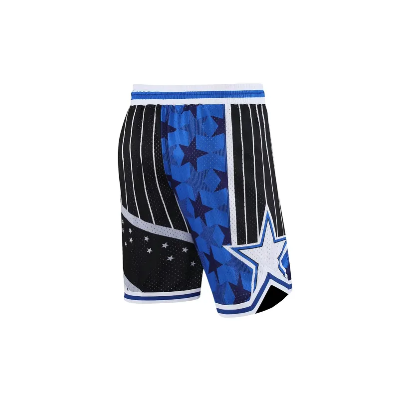 Retro Embroidered Basketball Shorts-3