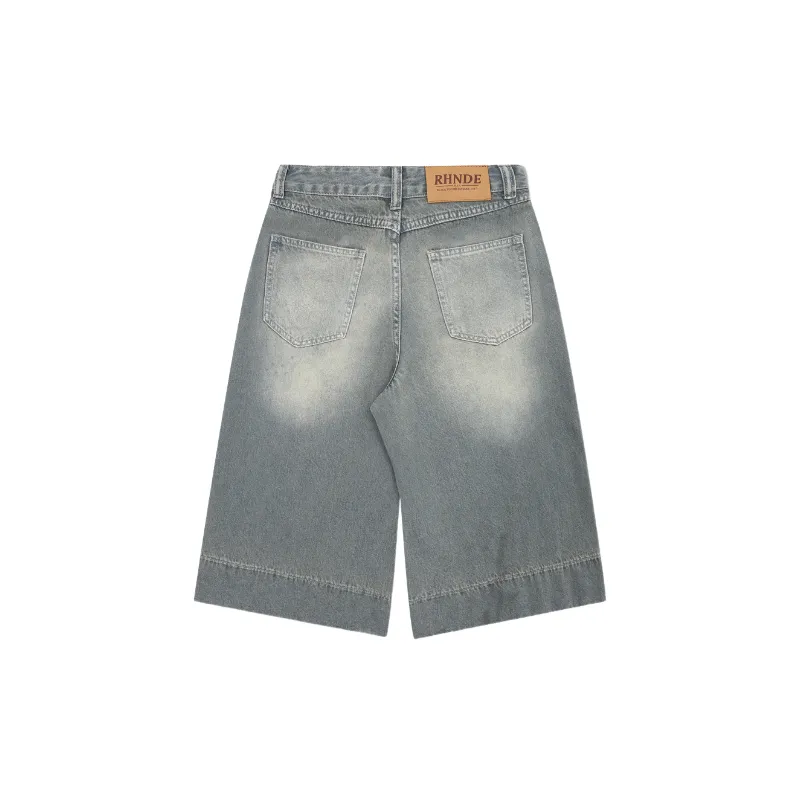 Loose Casual Denim Shorts-1