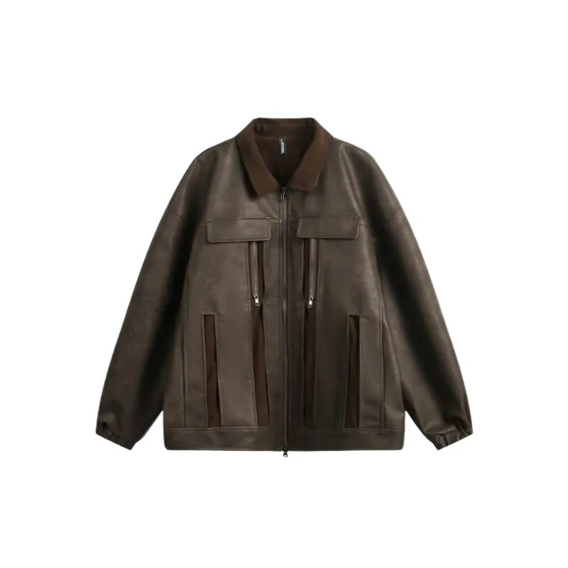Fashionable Zipper Polyester Jacket-0