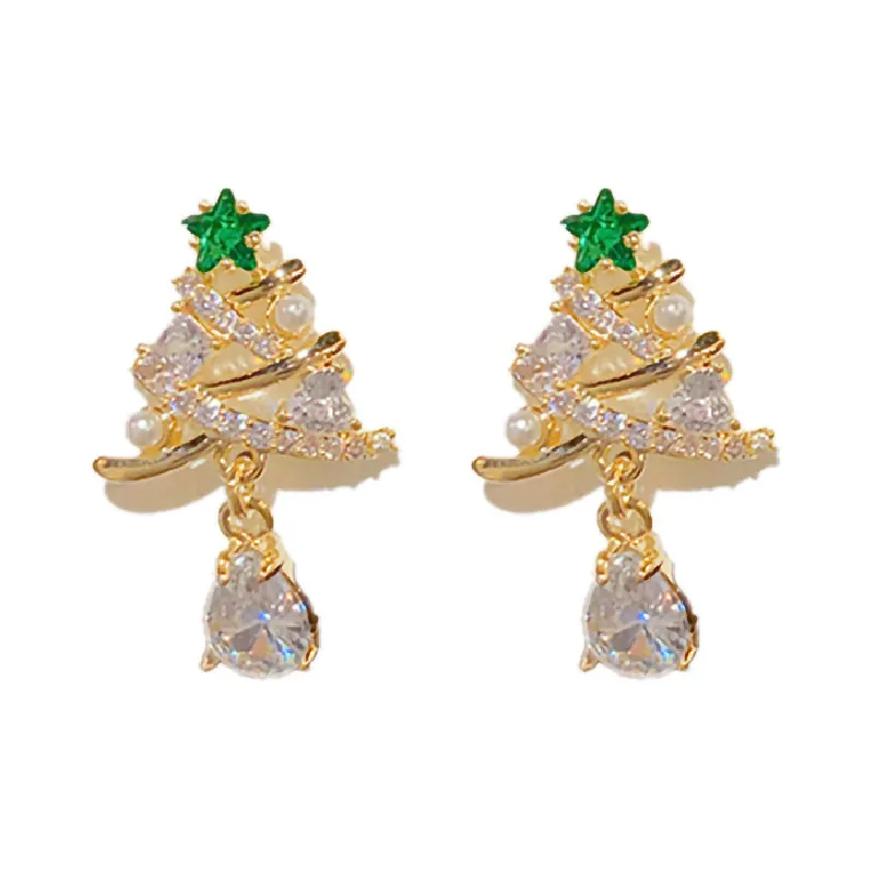 Glamorous Christmas Geometric Earring