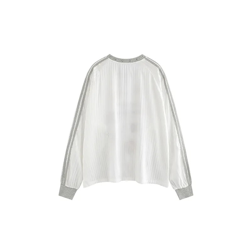 Sporty Long Sleeve T Shirt Women-7